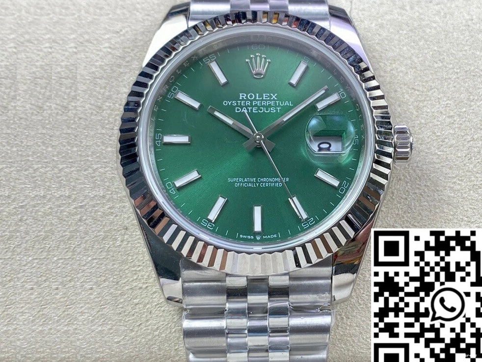 Factory Rolex EW Datejust Green Dial M126334-0028 0407